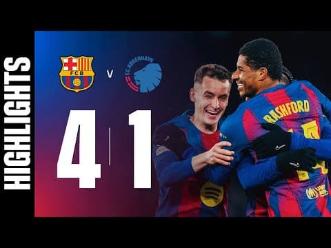 HIGHLIGHTS | FC BARCELONA 4 vs 1 FC COPENHAGEN | UEFA CHAMPIONS LEAGUE 🔵🔴