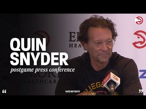 Hawks vs. Magic Postgame Press Conference: Quin Snyder