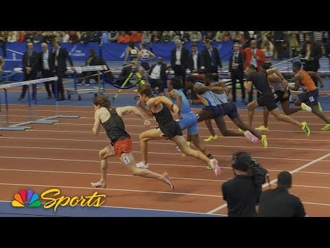 Cordell Tinch, Connor Schulman go 1-2 in men's 60m hurdles at the 2026 Millrose Games | NBC Sports