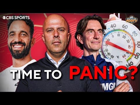 Premier League PANIC METER | Arne Slot, Thomas Frank, Ruben Amorim on the HOT SEAT? | Morning Footy