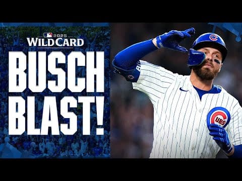 WRIGLEY VIBES ARE 🆙 Michael Busch CRUSHES a homer and the Friendly Confines gets LOUD! 🔉