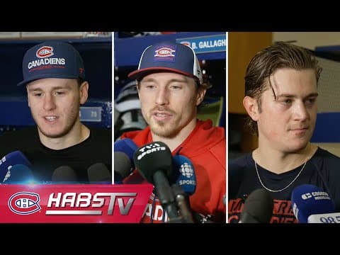 Dobes, Gallagher and more Habs address the media at practice | PRESS CONFERENCES