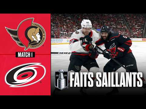 Sénateurs vs Hurricanes, match no 1 | 18/04/26 | Faits saillants