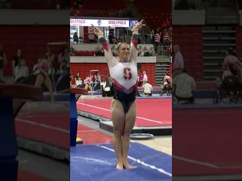 Nailed it 🔨 #stanford #stanfordcardinal #ncaagymnastics #collegegymnastics #gymnast #vault #sports