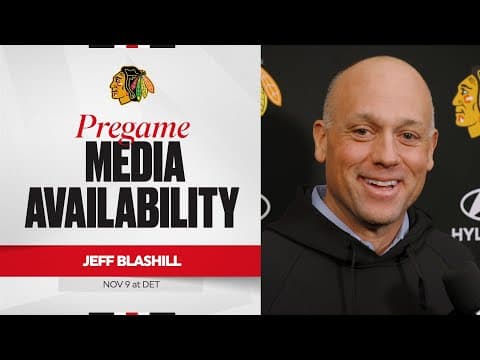 "Game time decision with Frank." | Jeff Blashill Pregame 11.9.25