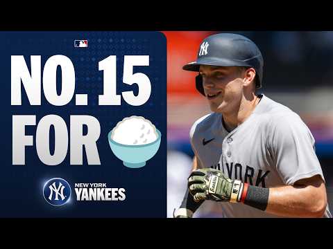 Ben Rice CRUSHES his 15th home run of the season with the Yankees 💪🍚 | MLB Highlights