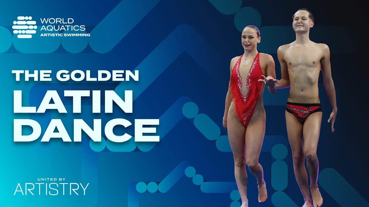 Thorpe and Tomblin 'dance' their way to gold 💃 | Artistic Swimming World Cup | Mixed Duet Techincal