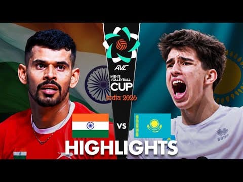 India 🇮🇳 vs Kazakhstan 🇰🇿 | Highlights | AVC Men's Cup 2026