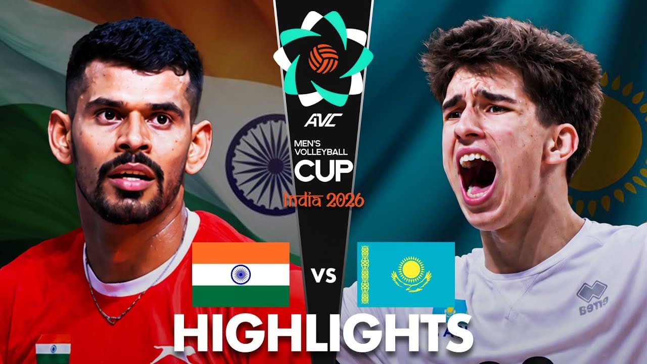 India 🇮🇳 vs Kazakhstan 🇰🇿 | Highlights | AVC Men's Cup 2026