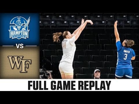 Hampton vs. Wake Forest Full Game Replay |  2025-26 ACC Women’s Basketball