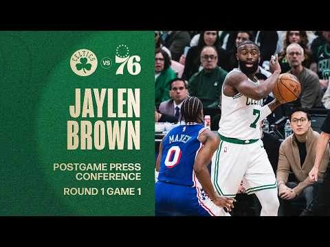 Jaylen Brown Postgame Press Conference: Round 1 Game 1 vs. Philadelphia 76ers