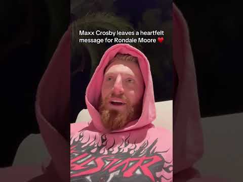 Maxx Crosby’s message for Rondale Moore (via crosbymaxx/X)