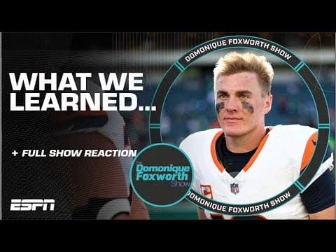 Week 5 Recap: What we learned from Broncos-Eagles & Bucs-Seahawks | The Domonique Foxworth Show