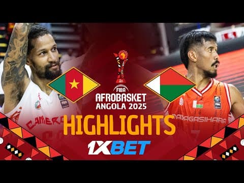 Cameroon 🇨🇲 vs Madagascar 🇲🇬 | 1XBET Highlights | #AfroBasket 2025