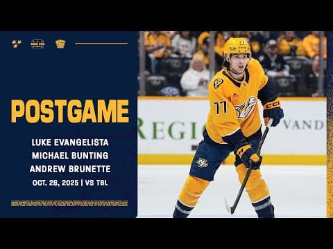 Bunting, Evangelista & Brunette - Postgame: Oct. 28, 2025