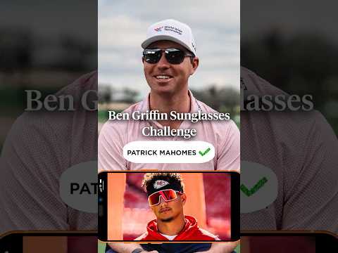 Ben Griffin takes on the Sunglasses Challenge. 😎