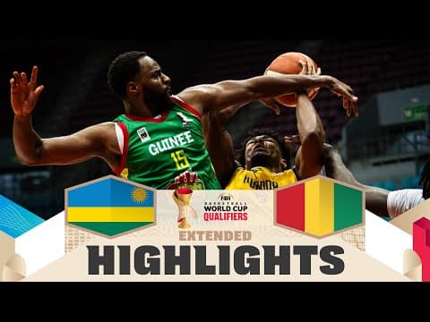 Rwanda 🇷🇼 v Guinea 🇬🇳 | Extended Highlights | FIBA Basketball World Cup 2027 African Qualifiers