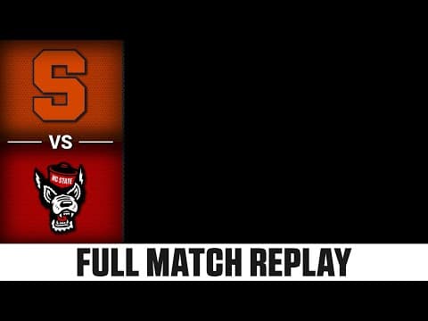 NC State vs. Syracuse Full Match Replay |  2025-26 ACC Men’s Soccer