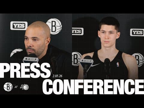 Jordi Fernàndez and Egor Dëmin Postgame Press Conferences vs Orlando