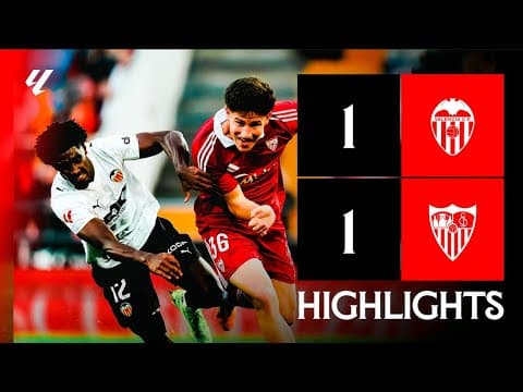 Valencia CF vs Sevilla FC (1-1) LALIGA | Resumen