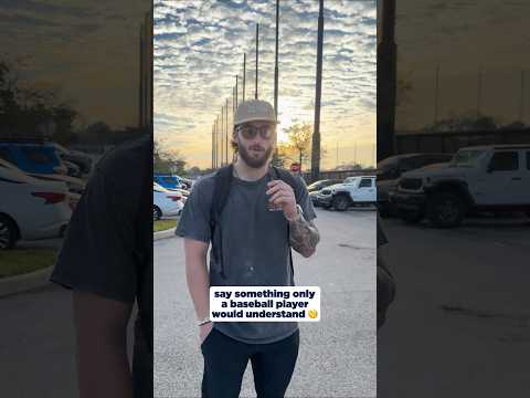 Saying Things Only Baseball Players Understand ⚾️🤔