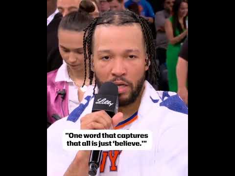 Jalen Brunson following the win in Game 4 🏀