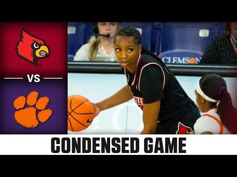 Louisville vs. Clemson Condensed Game | 2025-26 ACC Women’s Basketball