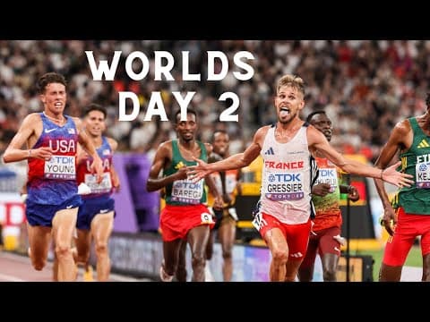 Worlds Day 2: Jimmy Gressier, Oblique Seville Gold, Melissa Jefferson 10.61, Jakob Ingebrigtsen Out
