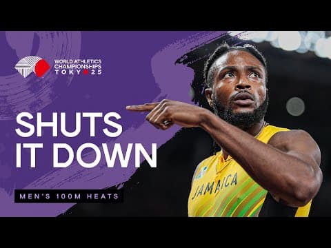 Thompson impresses with easy 9.95 in the heats | World Athletics Championships 25