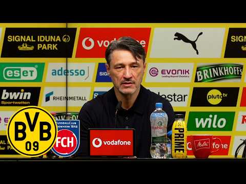 „Solche Spiele müssen wir früher entscheiden!“ | PK mit Kovac & Schmidt | BVB – Heidenheim 3:2