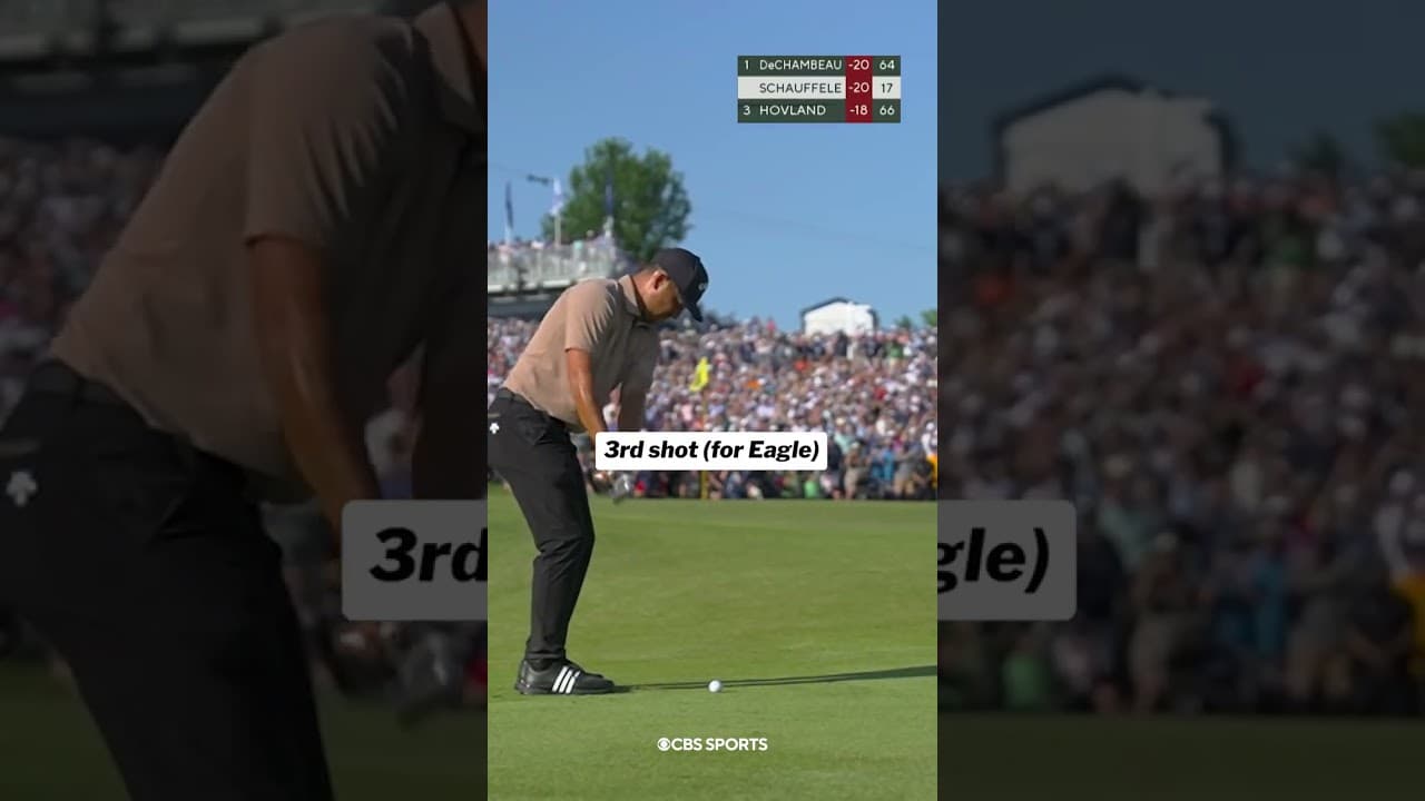 Absolute cinema on the final hole at the 2024 PGA Championship 👀