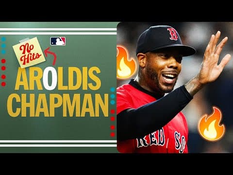 Aroldis Chapman hasn't allowed a hit since July 23 🤯