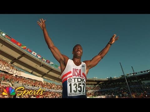 Michael Johnson dominates men's 200m in championship record time at 1995 Worlds | NBC Sports