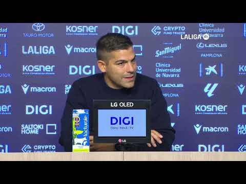 Rueda de prensa de Álvaro del Moral tras el encuentro CA Osasuna-Levante UD