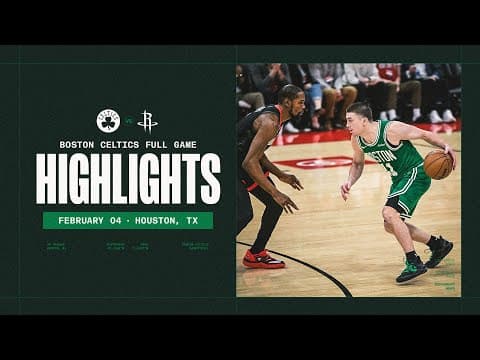 Boston Celtics get the dominant win over the Houston Rockets 114-93 | Extended Highlights