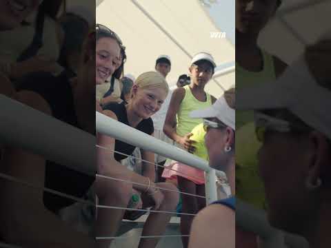 Maya Joint's run in Cincinnati continues as she takes it all in! #wta #tennis #sports