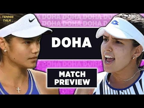 Raducanu vs Osorio | WTA Doha 2026 | Tennis Talk Preview