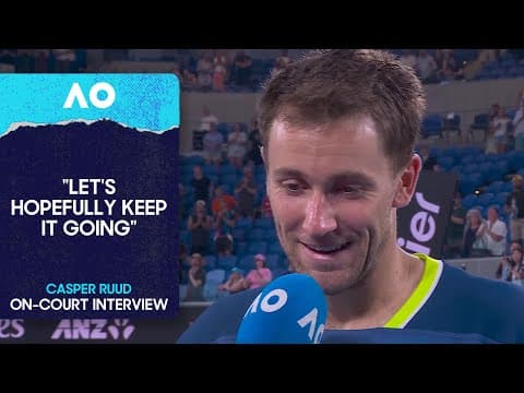 Casper Ruud On-Court Interview | Australian Open 2026 Third Round