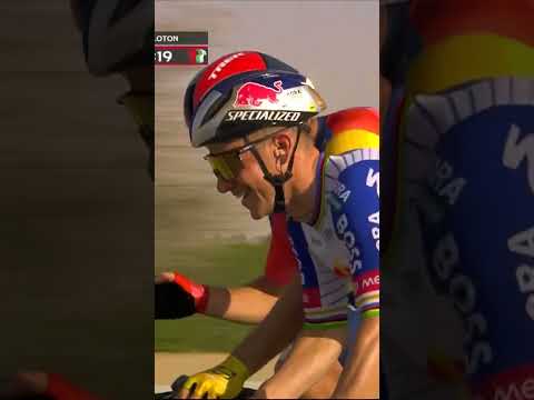 All part of the master plan 🤓Is Remco Evenepoel picking up some sprinting tips from Jonathan Milan?😜