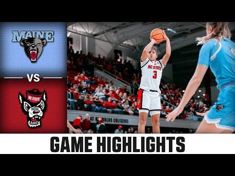 Maine vs. NC State Match Highlights | 2025 ACC Women's Basketball