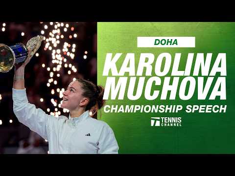 Karolina Muchova Championship Speech | 2026 Doha