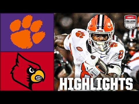 Clemson Tigers vs. Louisville Cardinals | Full Game Highlights | ESPN College Football