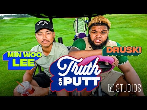 Min Woo Lee on the HOT SEAT with Druski in 'Truth or Putt' | PGA TOUR Studios