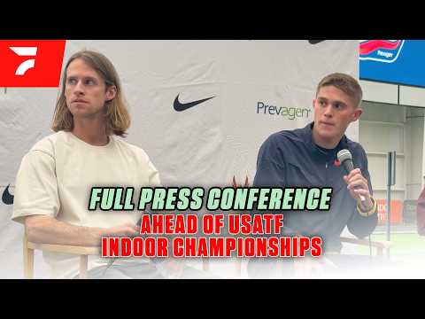Full USATF Indoor Championships Press Conference | Hocker, Hiltz, McRae & More
