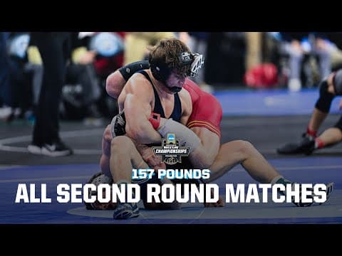 157 pound 2nd round (all 8 matches) 2025 NCAA wrestling championships