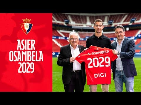Osasuna renueva a Asier Osambela hasta 2029 | Club Atlético Osasuna