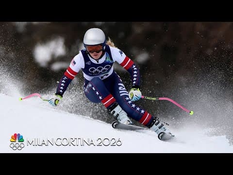 Lindsey Vonn competes in downhill training week after ACL injury | Winter Olympics 2026 | NBC Sports