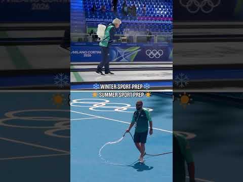 🥌🏑 The officials who prepare Olympic fields of play