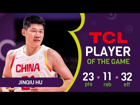 Jinqiu Hu (23 PTS) | TCL Player Of The Game | CHN 🇨🇳 vs KOR 🇰🇷 | FIBA Asia Cup 2825