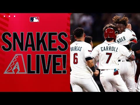 SNAKES ALIVE! 🐍 The Diamondbacks walk it off thanks to Geraldo Perdomo! 🚨